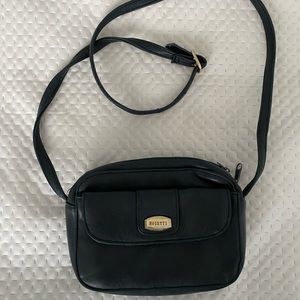 Rosetti navy blue leather purse
